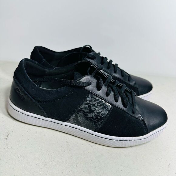 CLARKS COLLECTION womens lace up black PAWLEY RILEE comfort shoes size 8,5M - Picture 2 of 8